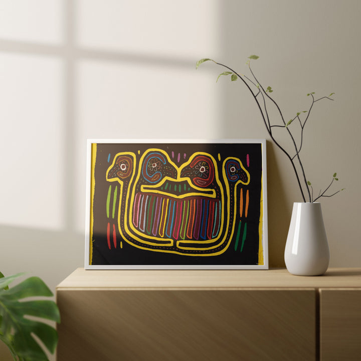 Mate Yellow Rainbow Four Head Swan Mola