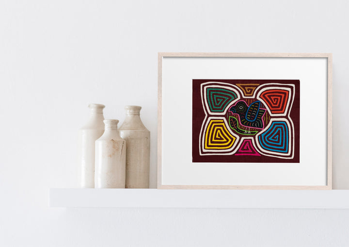 Pink Canary in Rainbow of Colors Mola