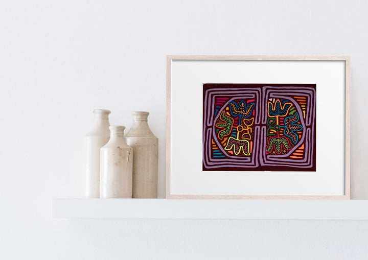 Burgundy And Purple Flower Garden Mola