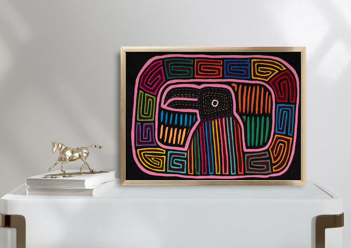 Pink Circle of Life Toucan Bird Mola