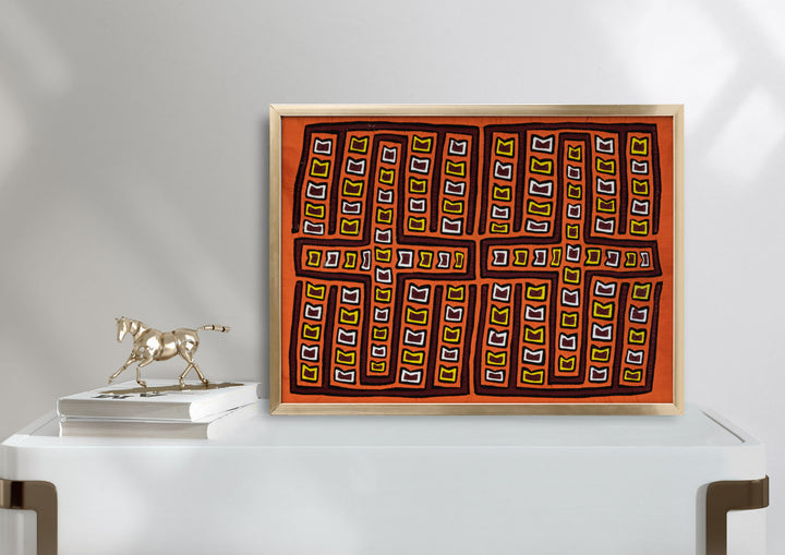 Christian Cross Orange Mola