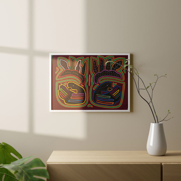 Burgundy Rainbow Swan Lake Mola