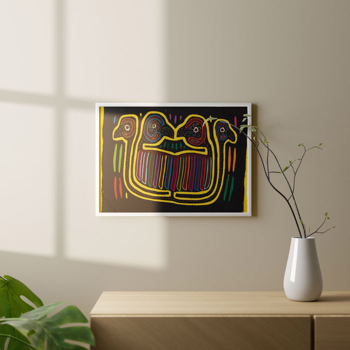 Mate Yellow Rainbow Four Head Swan Mola