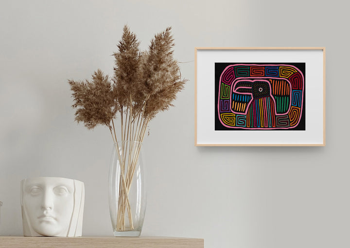 Pink Circle of Life Toucan Bird Mola