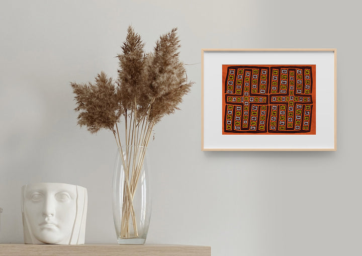 Christian Cross Orange Mola
