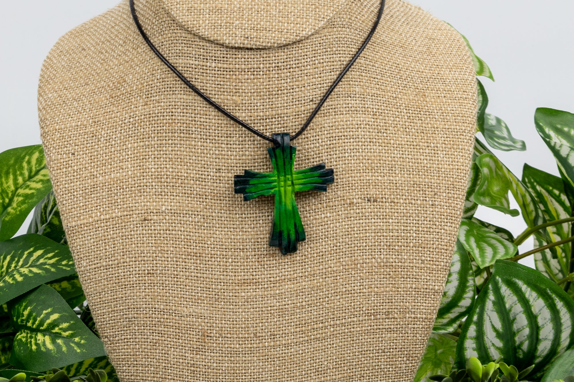 Christian Cross Tagua Necklace