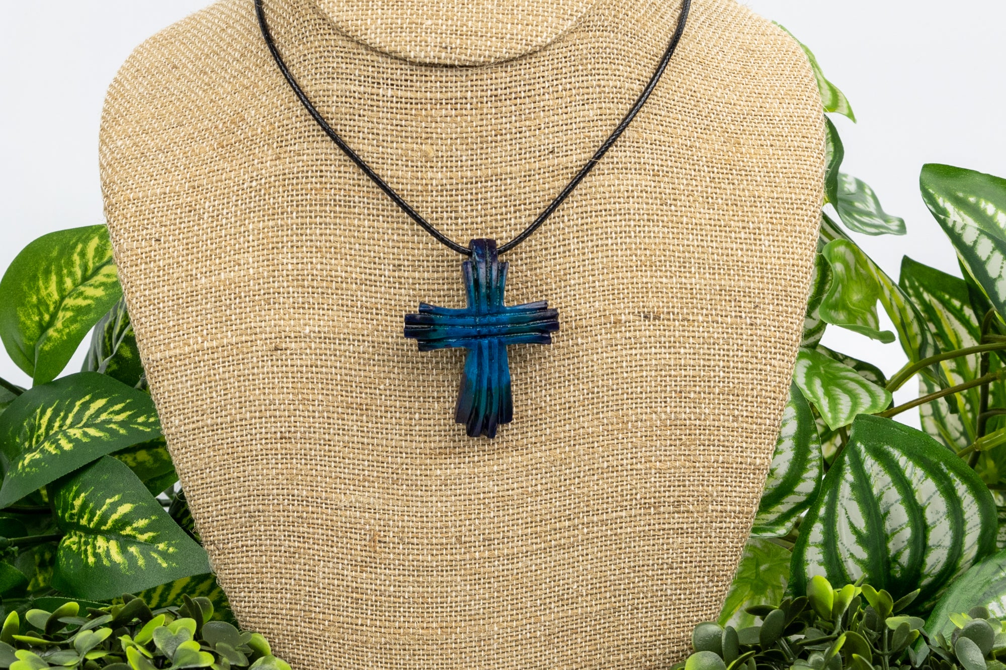 Christian Cross Tagua Necklace