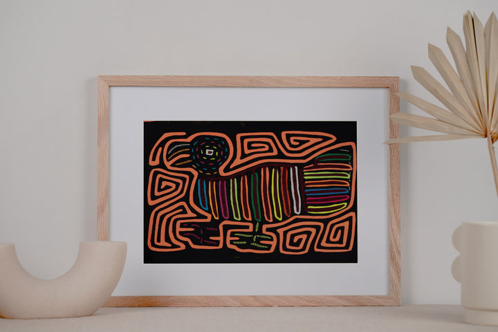 Neon Orange Turkey Bird Mola