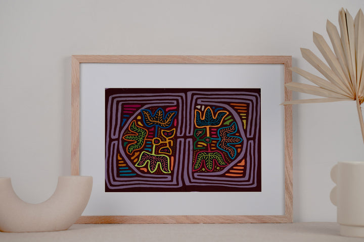 Burgundy And Purple Flower Garden Mola