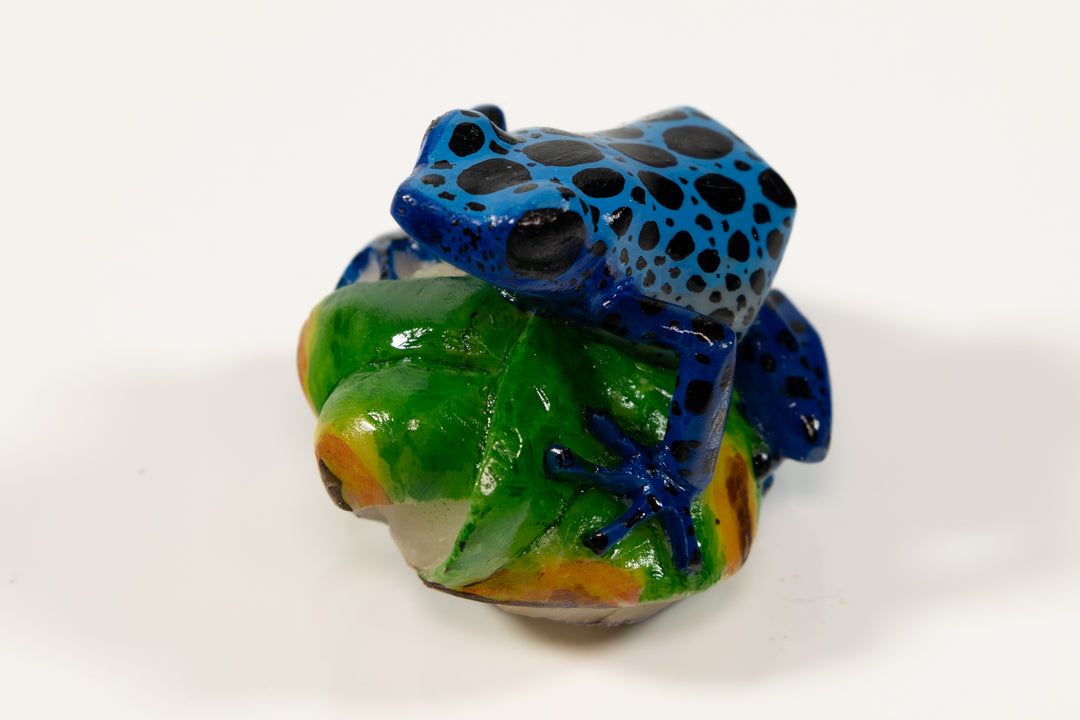 Blue Poison Dart Frog Tagua Carving