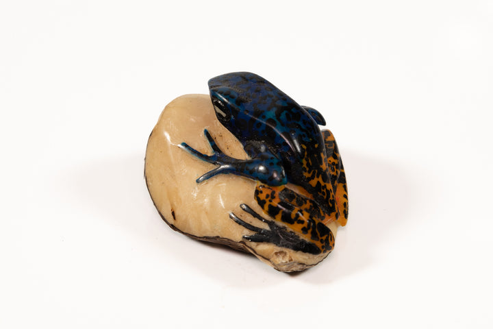 Vintage Frog Tagua Carving