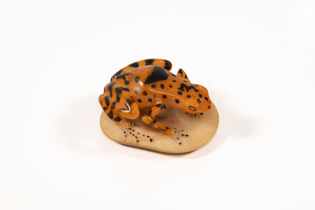Vintage Frog Tagua Carving