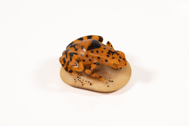 Vintage Frog Tagua Carving