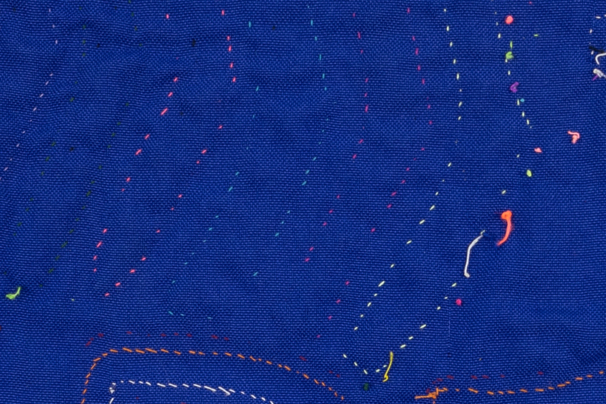 Kuna Indian Hand Stitch Tether Leash Panama Mola Textile Art