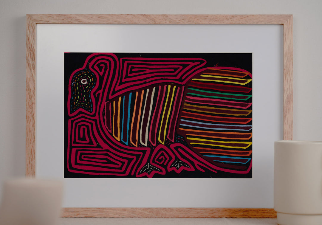 Two Toucan Optical Illusion Mola