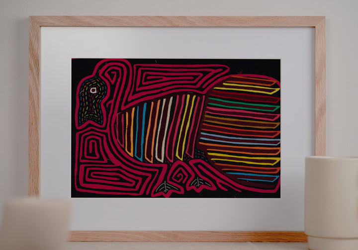 Two Toucan Optical Illusion Mola