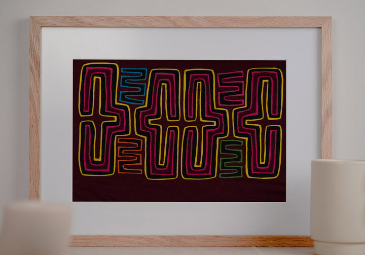 Purple and Yellow Classic Mola