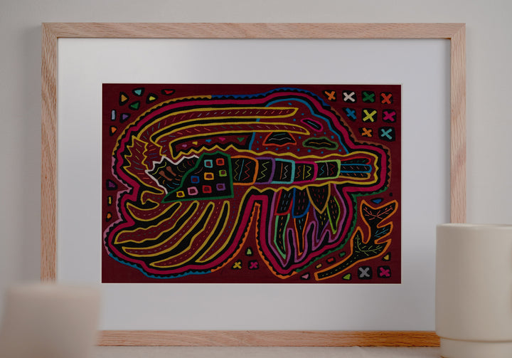 Burgundy Red Caribbean Lobster Mola