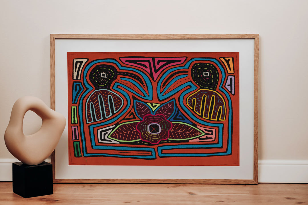 Turquoise And Orange Gossip Bird Mola