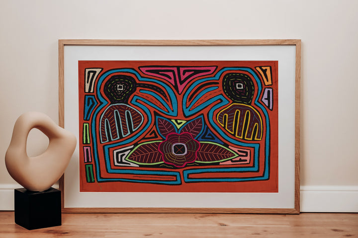Turquoise And Orange Gossip Bird Mola