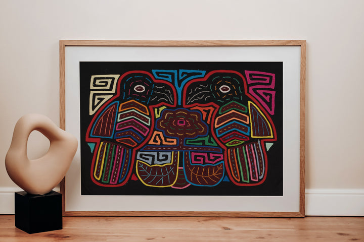 Black And Red Gossip Bird Mola