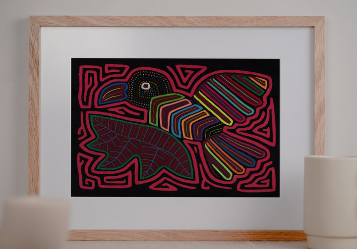 Rosy Red Peace Dove Bird with Olive Branch Mola