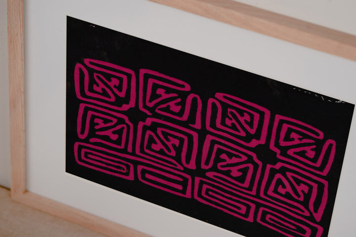 Purple and Black Classic Mola