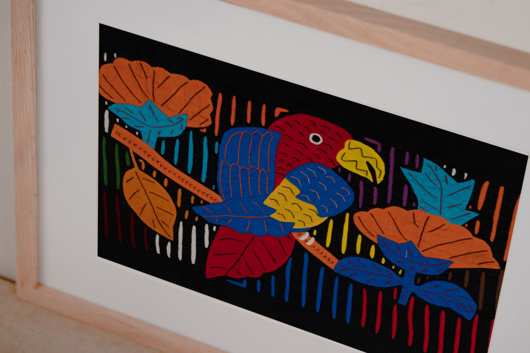 Stupendous Red and Blue Parrot Bird Mola