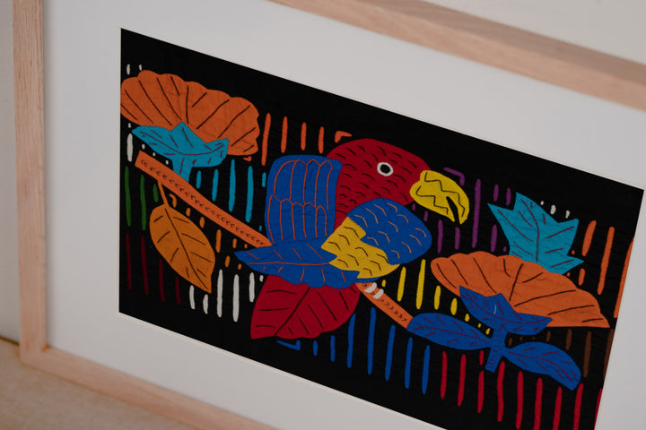 Stupendous Red and Blue Parrot Bird Mola