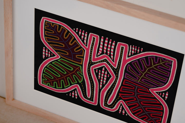 Pink Tropical Palm Frond Leaves Mola