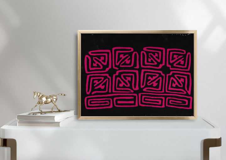 Purple and Black Classic Mola