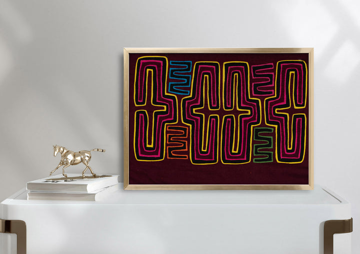 Purple and Yellow Classic Mola