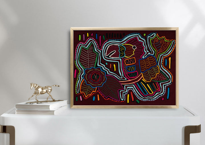 Burgundy and Turquoise Mango Loving Parrot Bird Mola