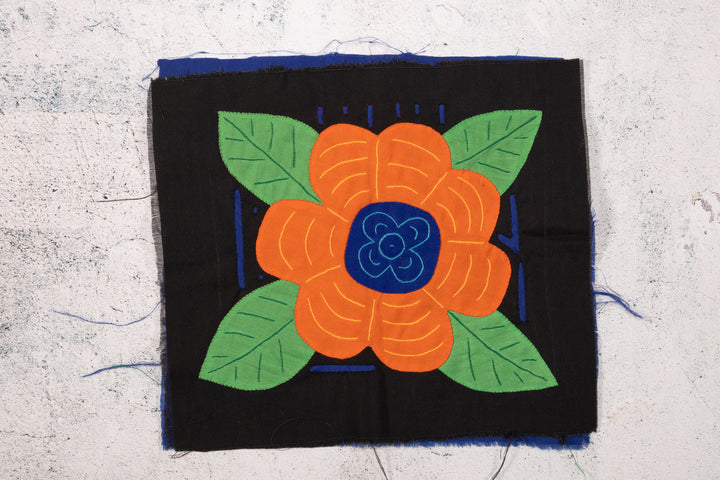 Flower Molita, Wall Decor, Panama Mola