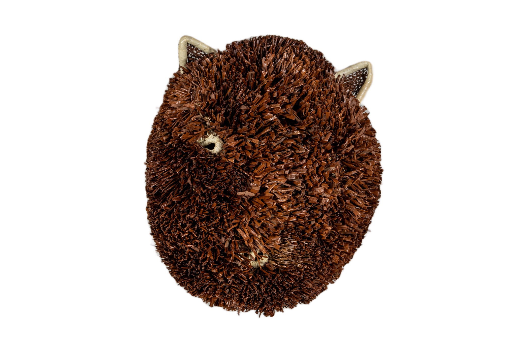 Brown and White Labradoodle Dog Mask