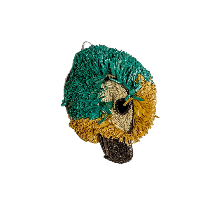 Teal and Yellow Macaw Mask