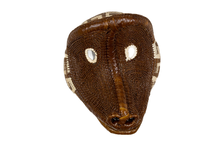 White Eye Brown Baboon Monkey Mask