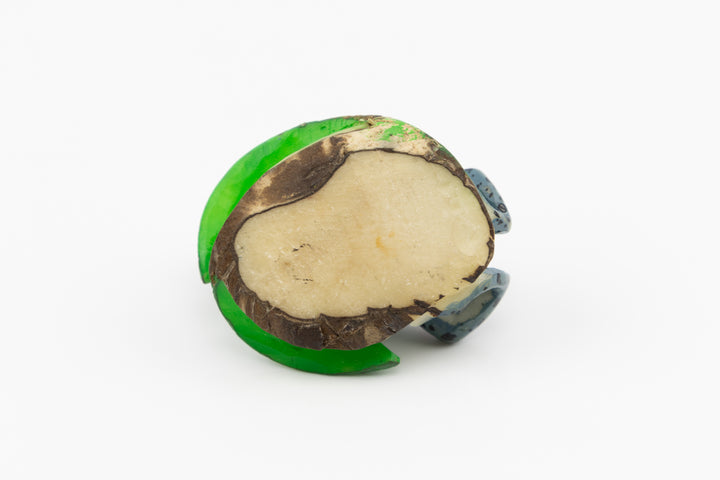 Wounaan Indian Poison Dart Frog Tagua Carving