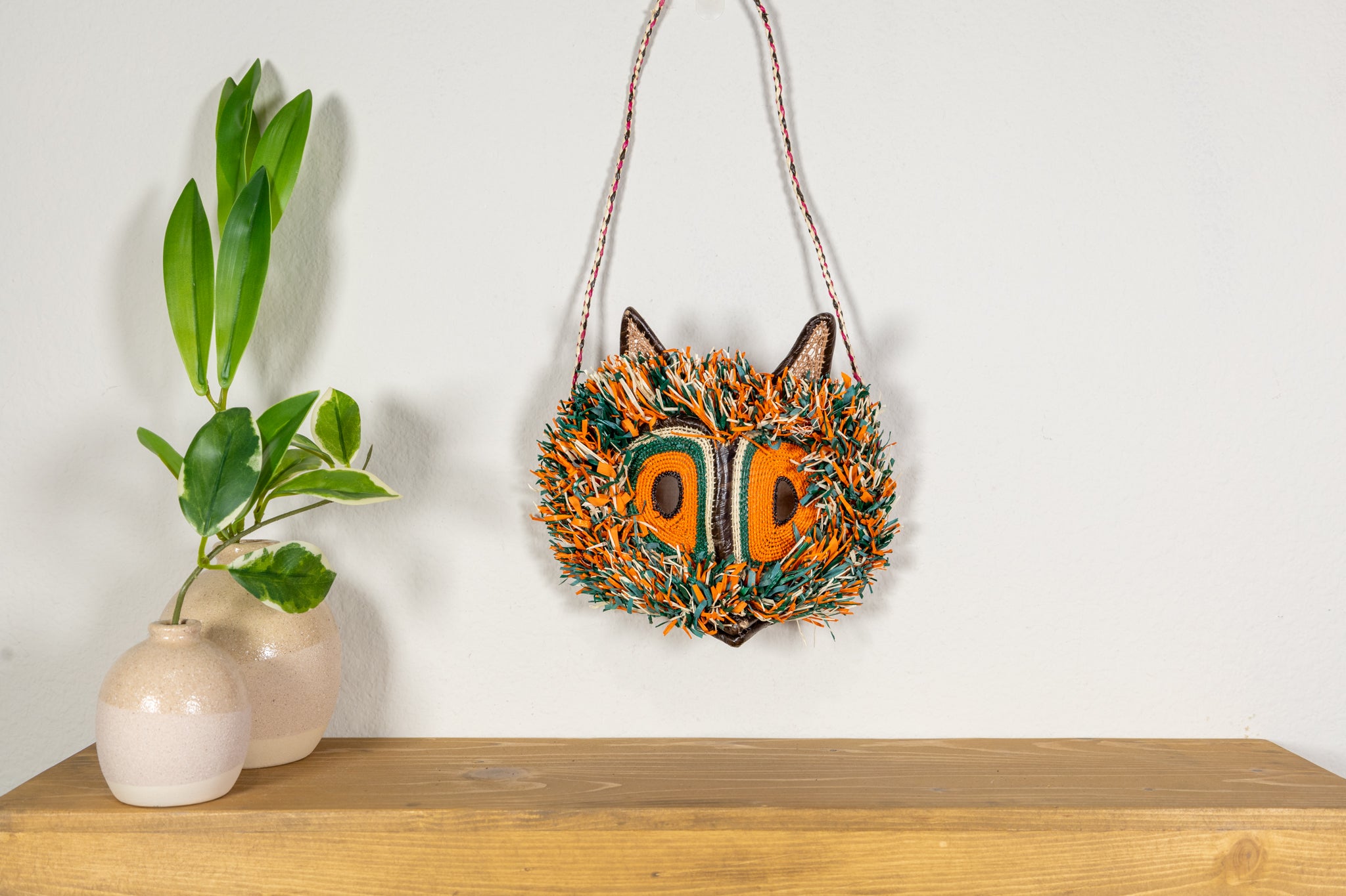Orange-Eyed Bornean Owl Mask