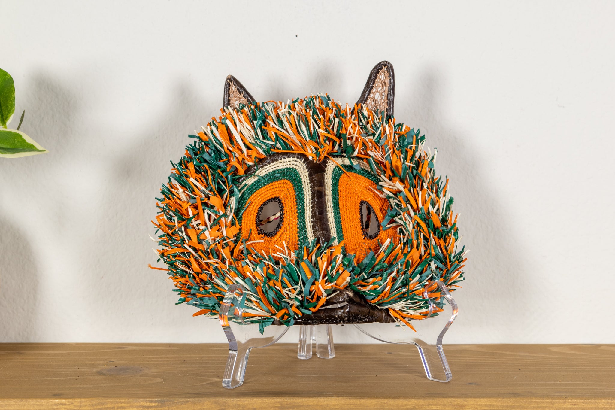 Orange-Eyed Bornean Owl Mask