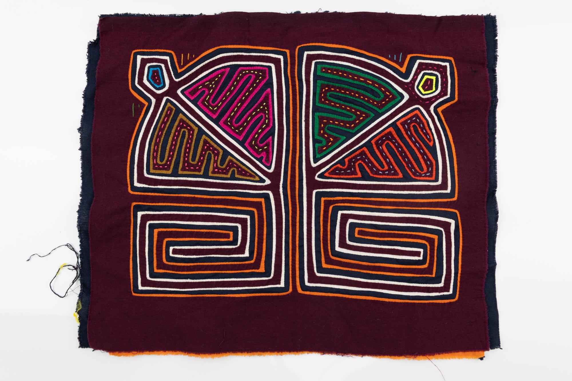 Kuna Indian Hand Sewn Happy Kite Mola Panama
