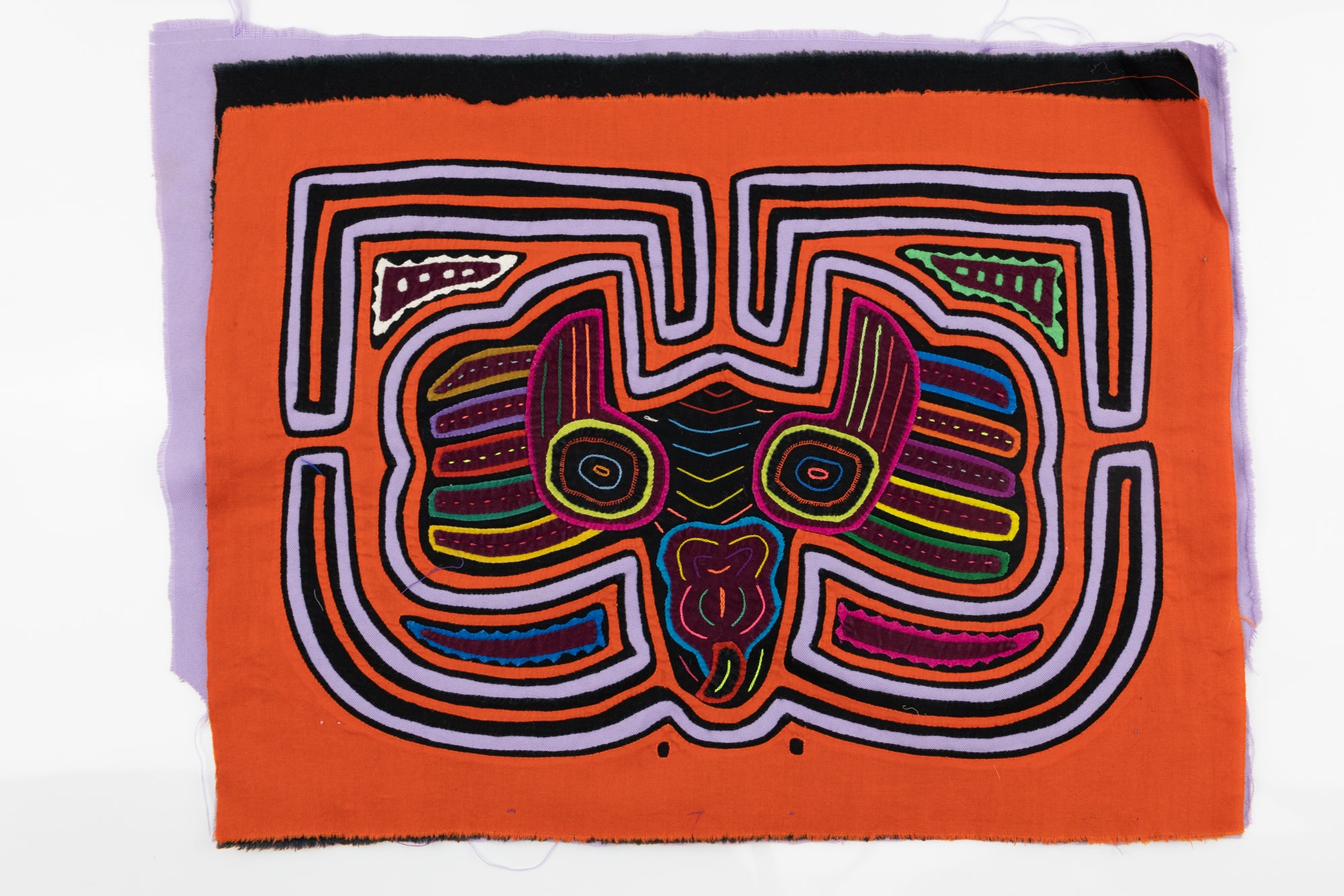 Kuna Indian Hand Stitch Bully Bully Panama Mola Textile Art