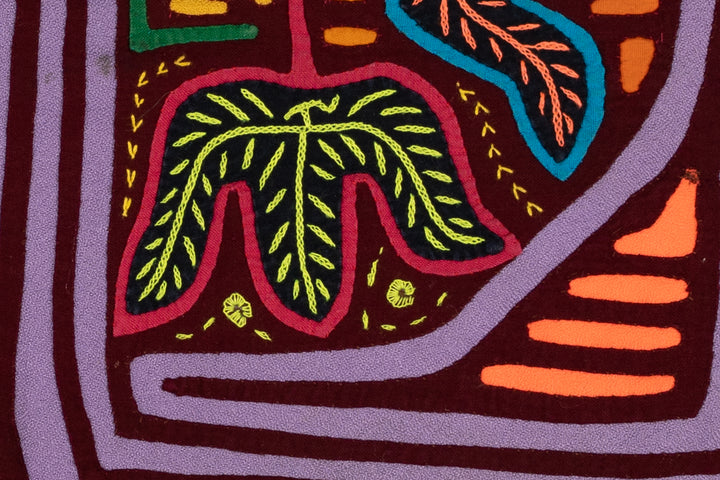 Burgundy And Purple Flower Garden Mola