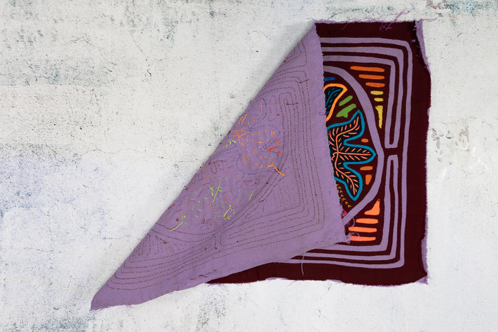 Burgundy And Purple Flower Garden Mola