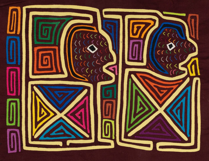 Rainbow Faces Mola