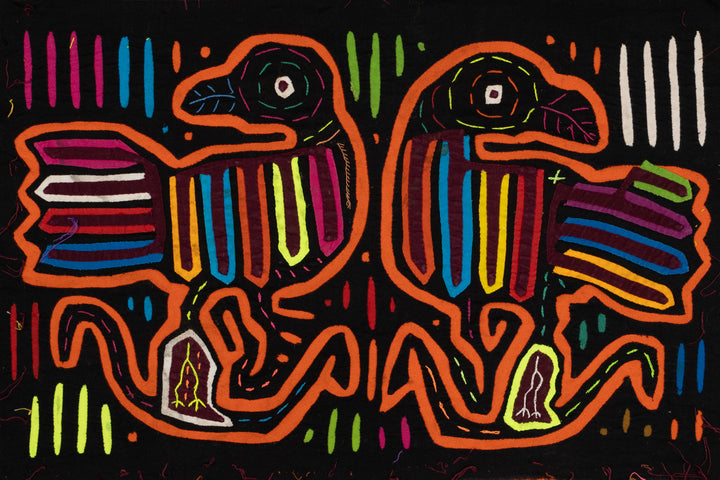 Black And Orange Lost Bird Mola