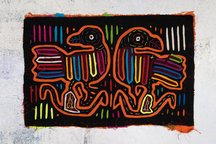 Black And Orange Lost Bird Mola