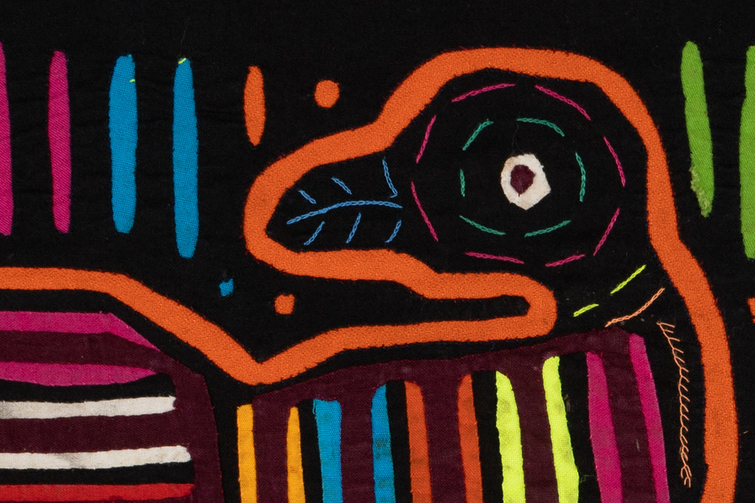 Black And Orange Lost Bird Mola