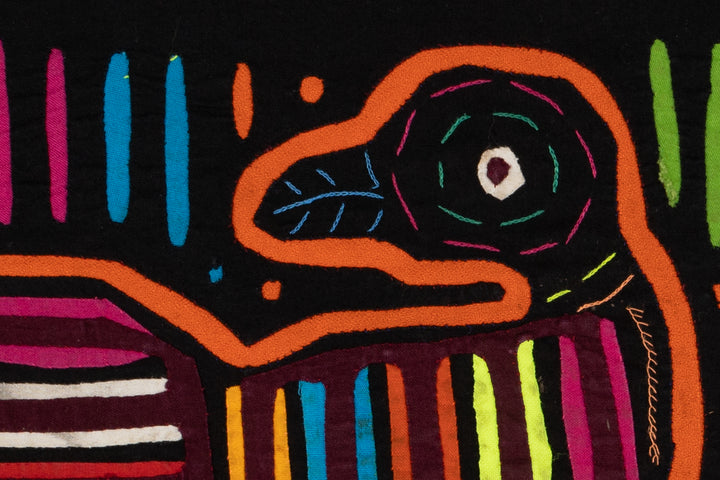 Black And Orange Lost Bird Mola