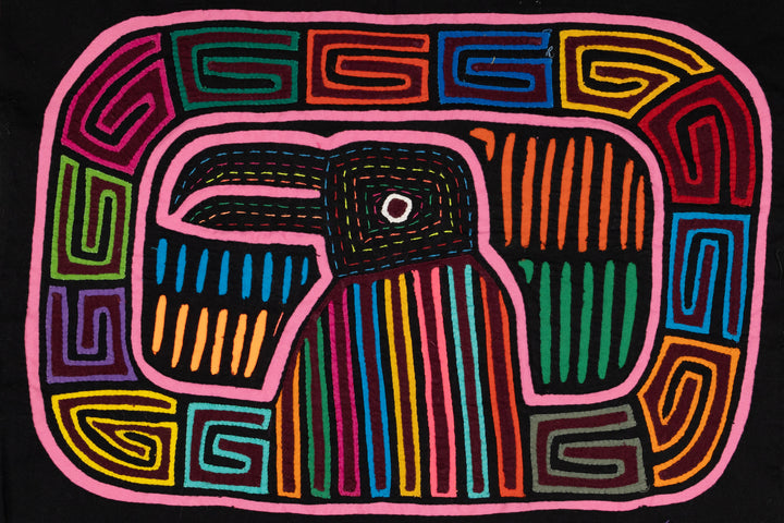 Pink Circle of Life Toucan Bird Mola